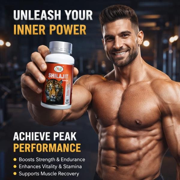 Shilajit Capsule – Natural Energy & Vitality Support (60 Capsules)
