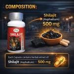 Shilajit Capsule – Natural Energy & Vitality Support (60 Capsules)